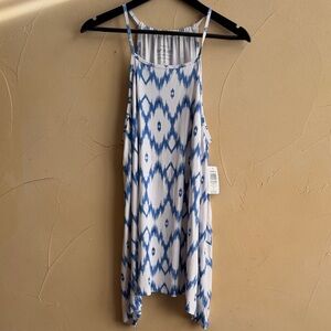 Torrid Blue and White Patterned Tank Top